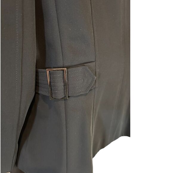 Tahari Arthur S. Levine Classic Black Blazer with Silver Buttons Professional 8 - Picture 8 of 12